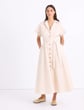 Organic Cotton Poplin Belted Shirtdress 