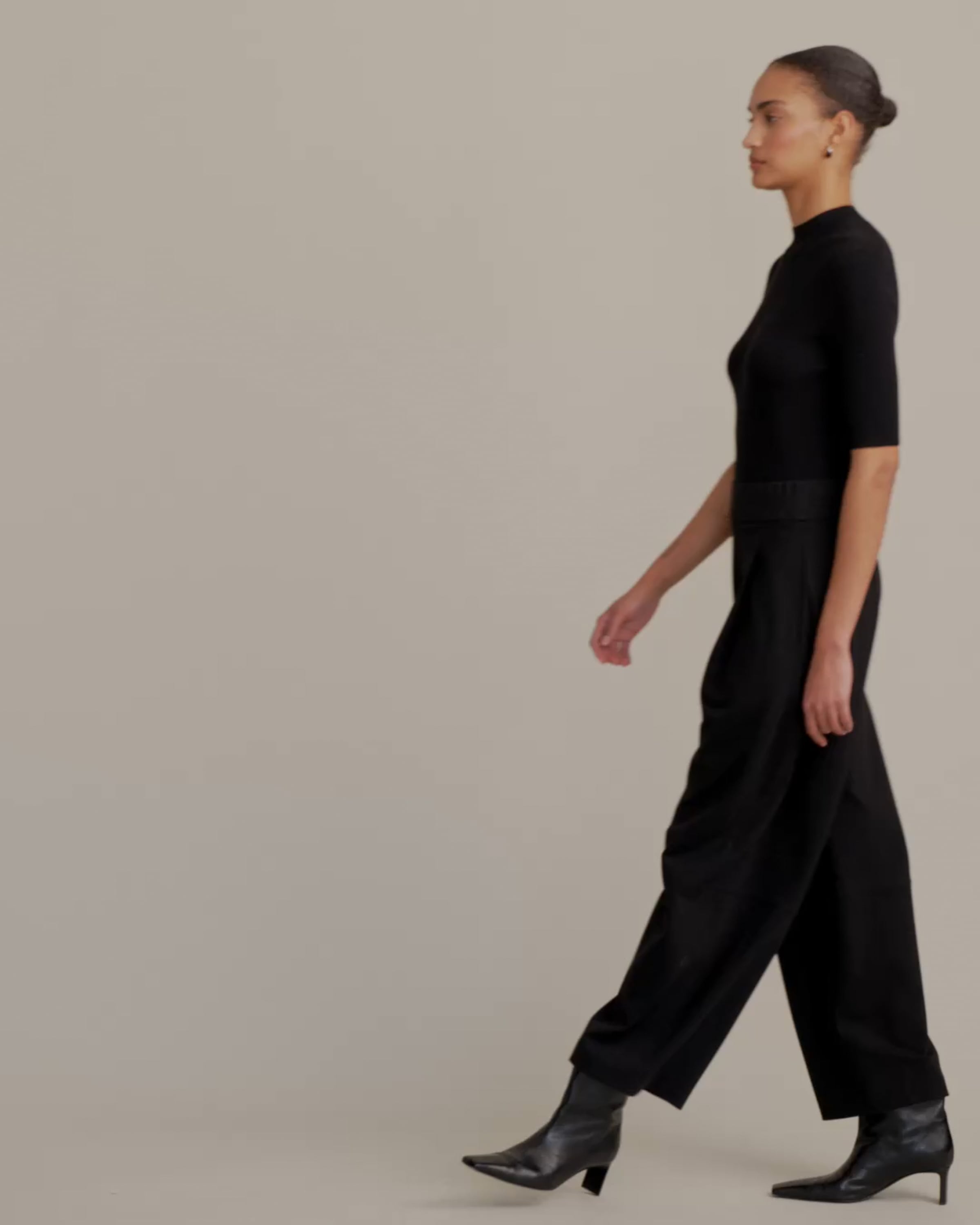 Regenerated Punto Milano Walker Barrel Leg Ankle Pant