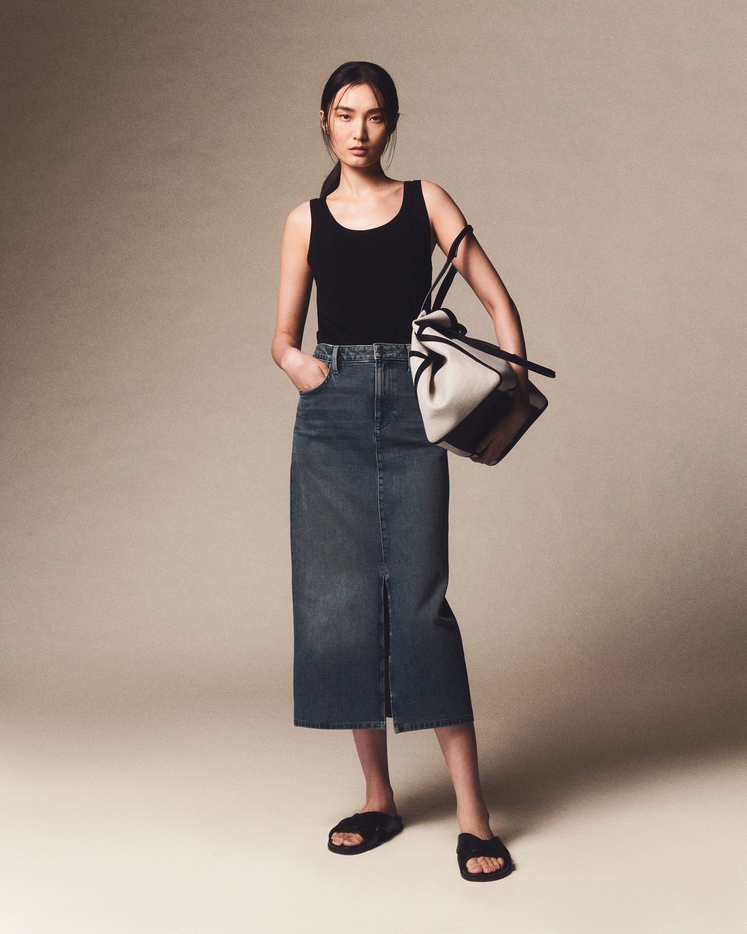 Linen-Hemp Garden L Tote