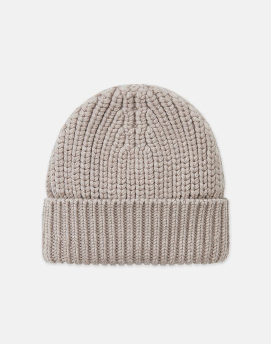 Responsible Lofty Wool Fisherman Rib Beanie