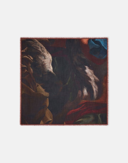 L148 X Save Venice Print Cashmere-Silk Scarf