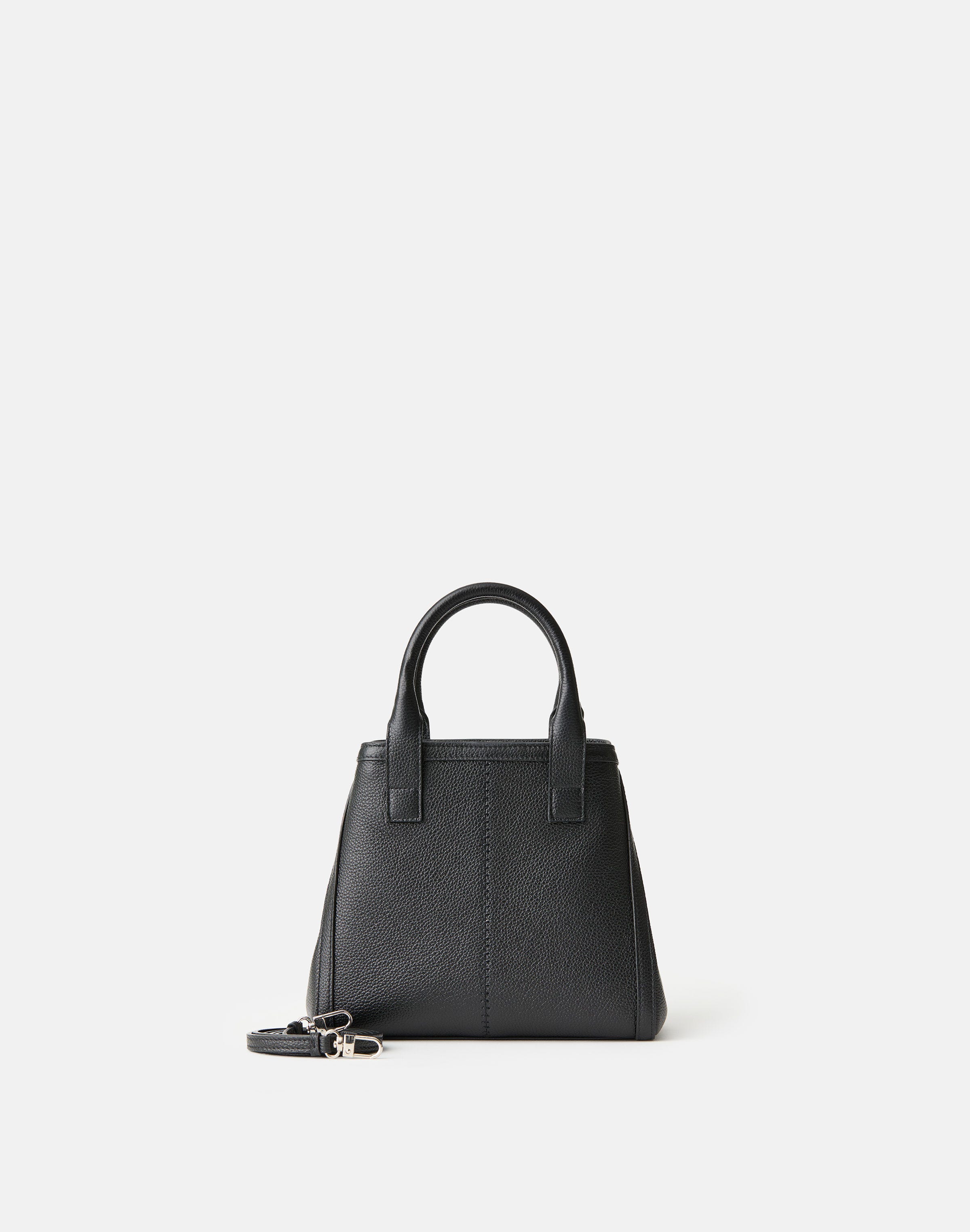 Grained Leather L Tote—Mini
