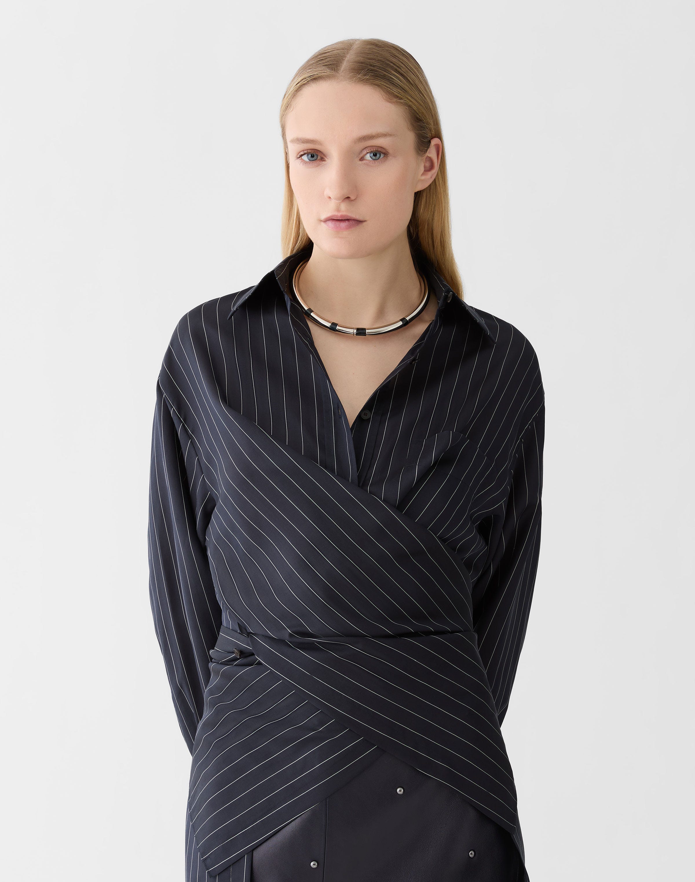 Modernist Semi-Precious Stone Collar Necklace