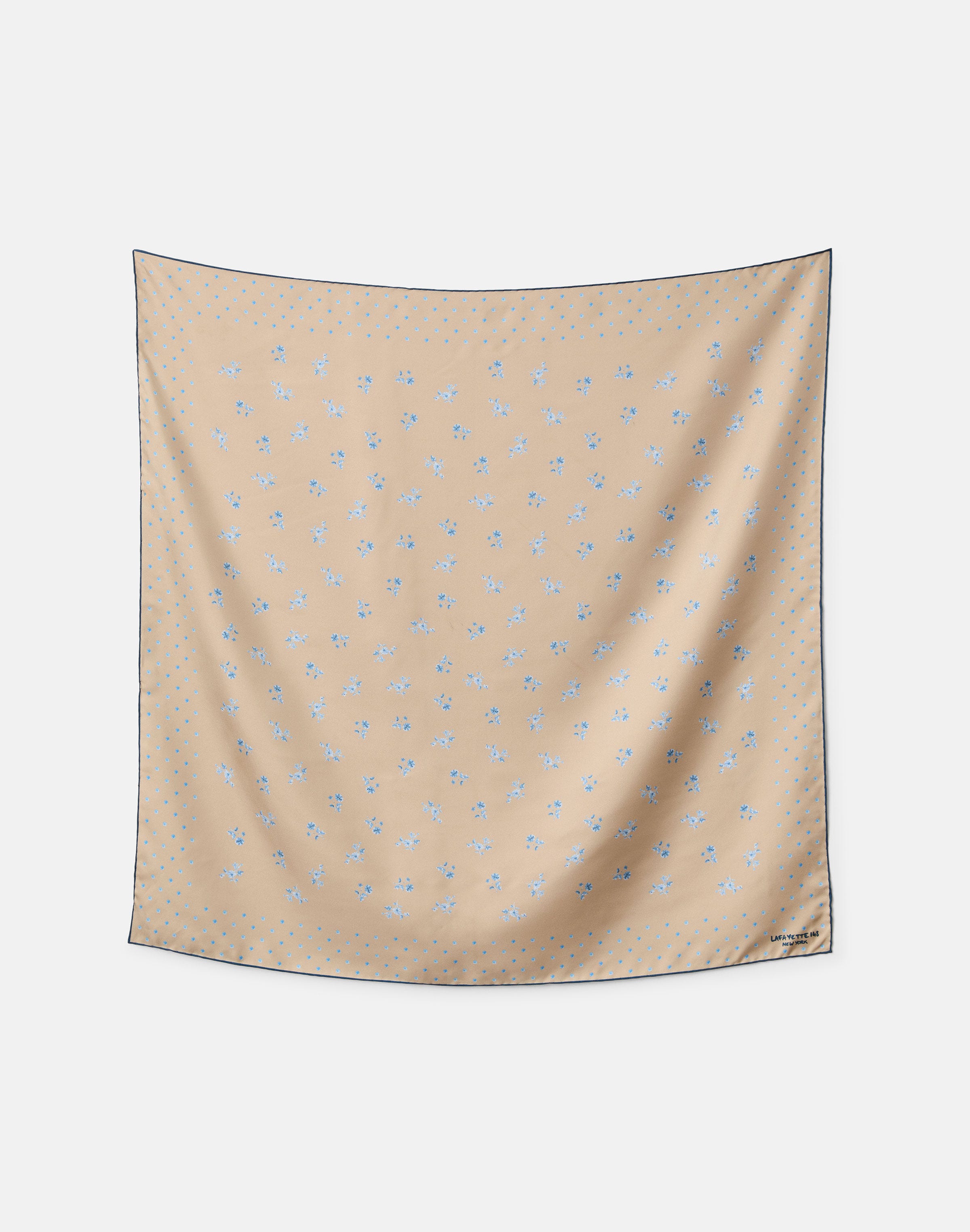 Ditsy Floral Print Silk Scarf