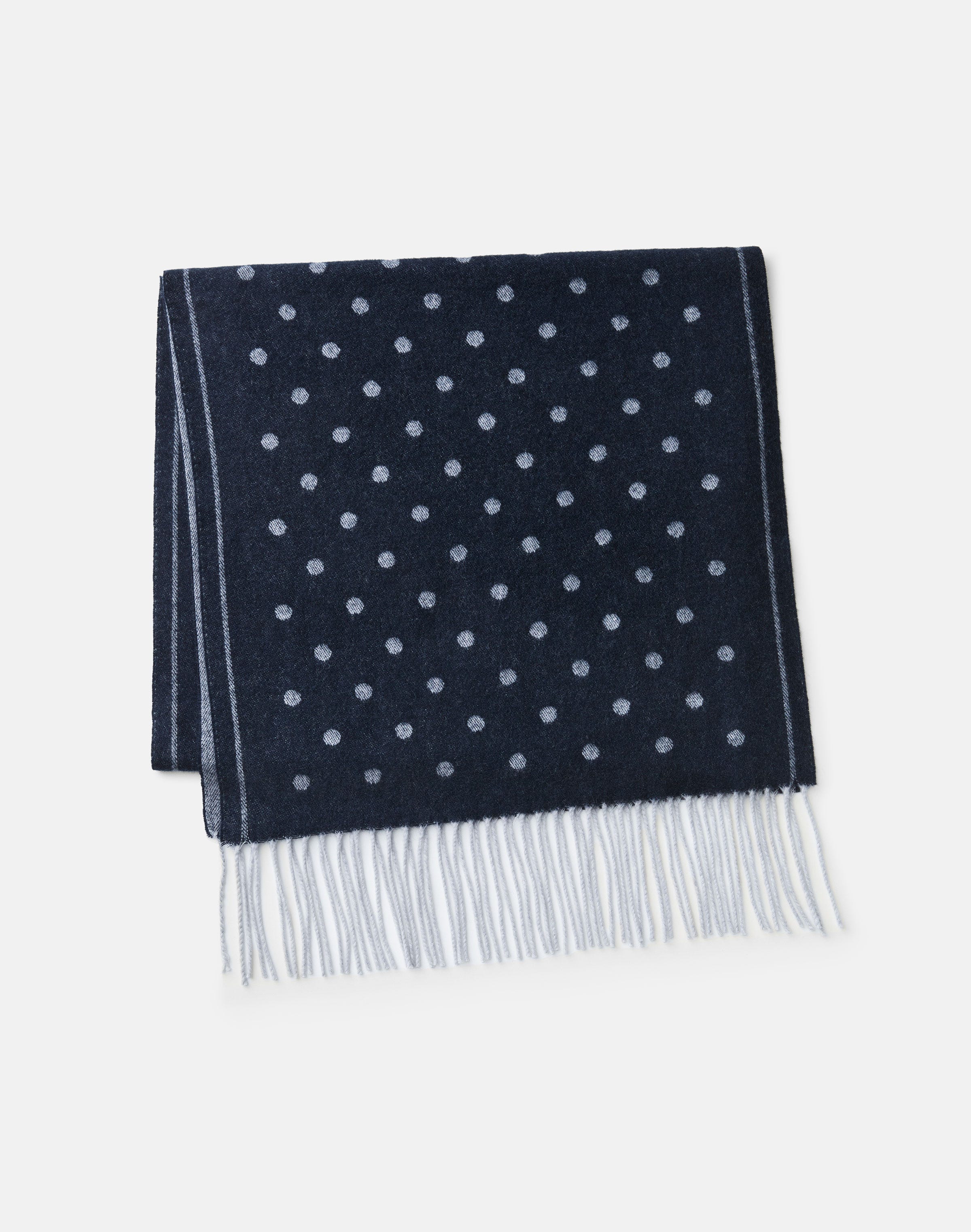 Polka Dot Jacquard Cashmere Scarf