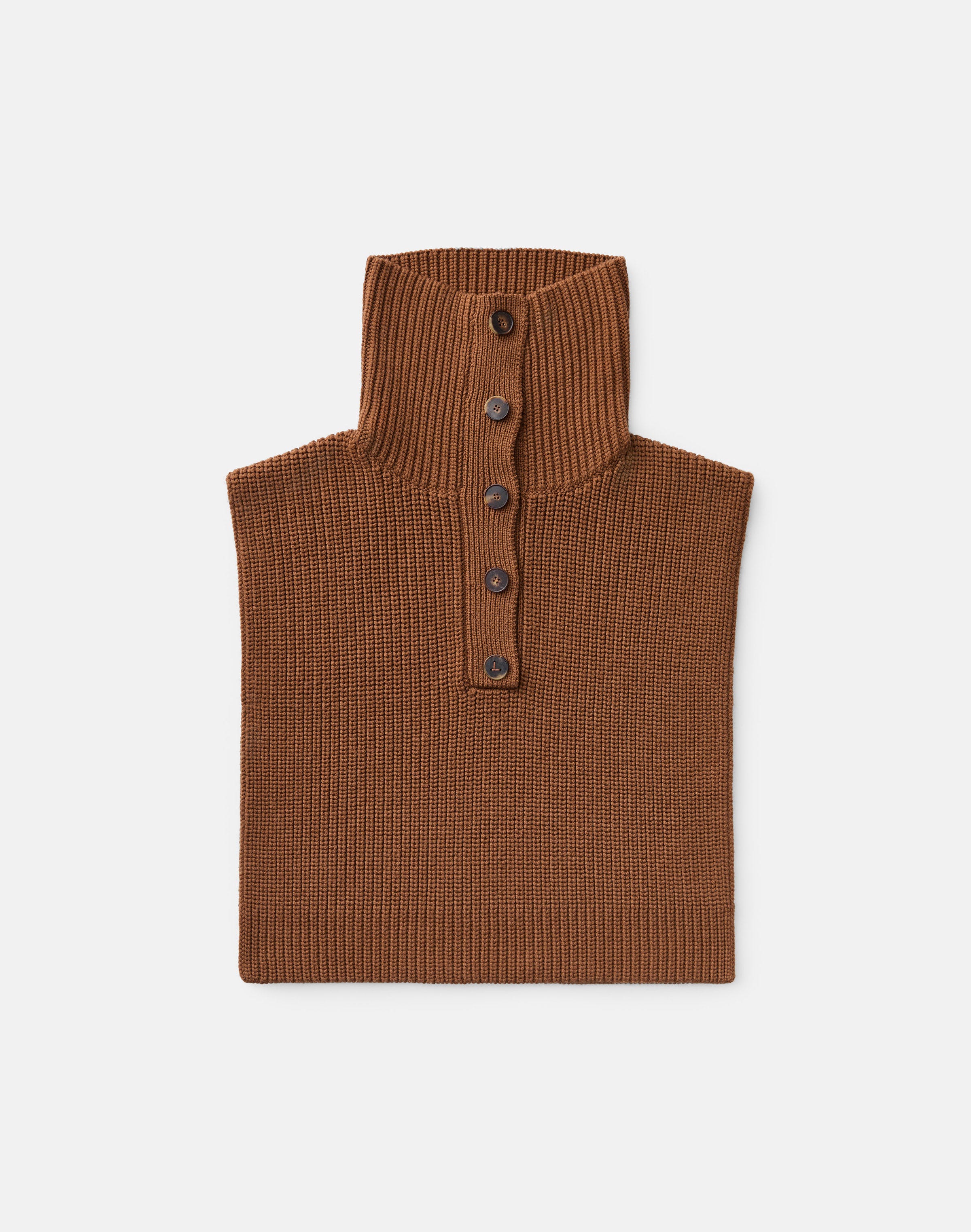 Lofty Merino Wool Button Dickey