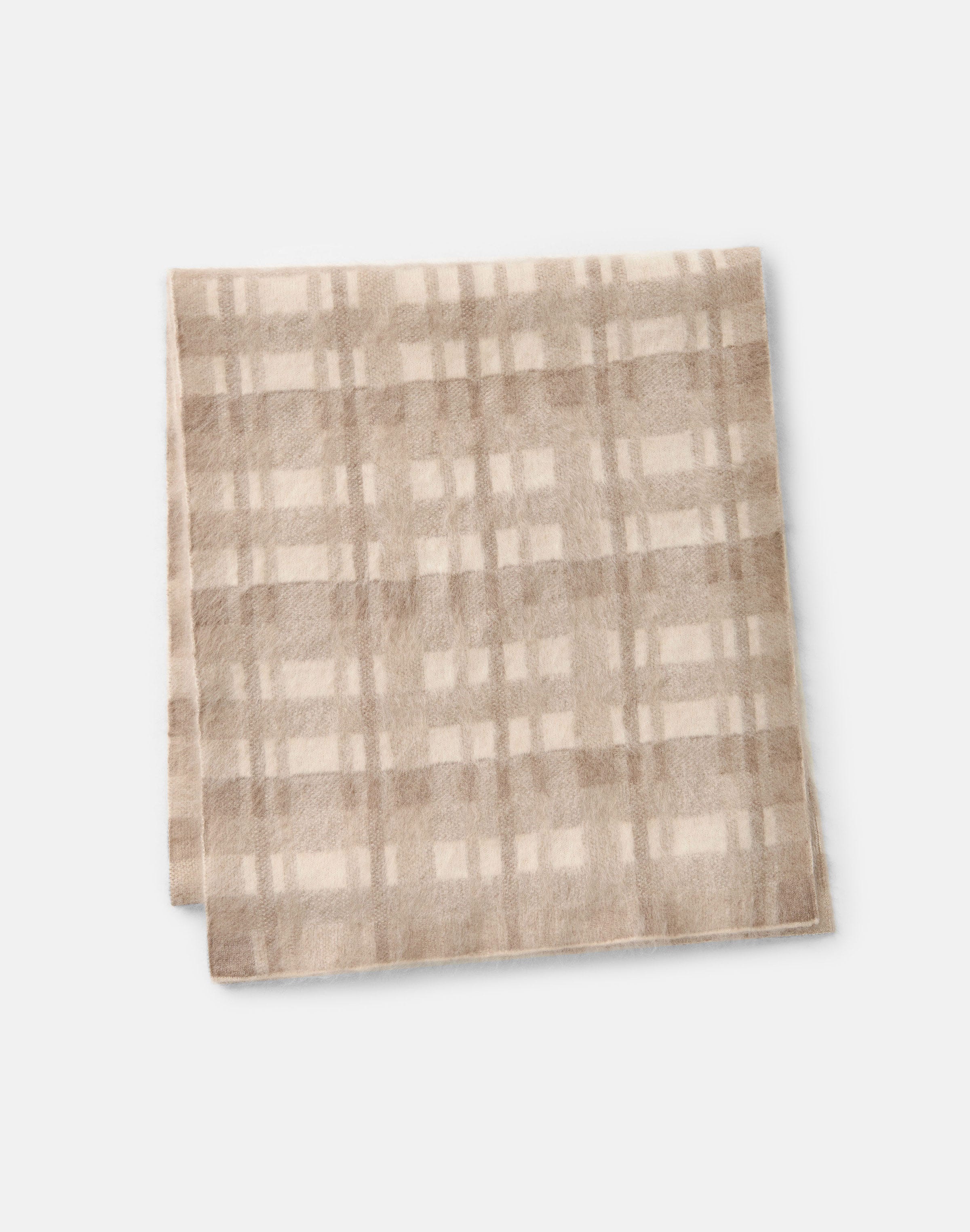Glen Plaid Jacquard Brushed Cashmere Scarf