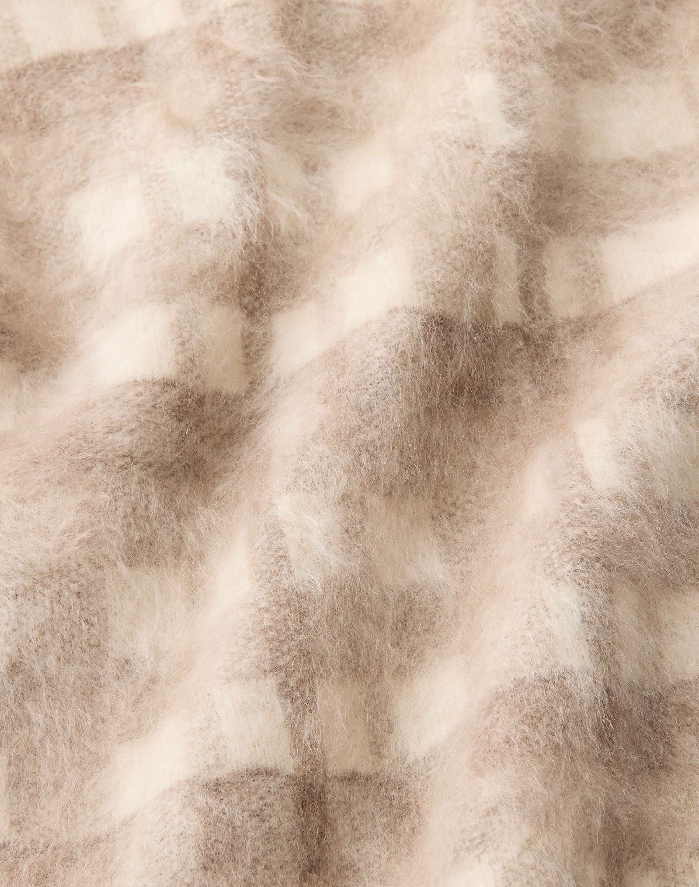 Glen Plaid Jacquard Brushed Cashmere Scarf