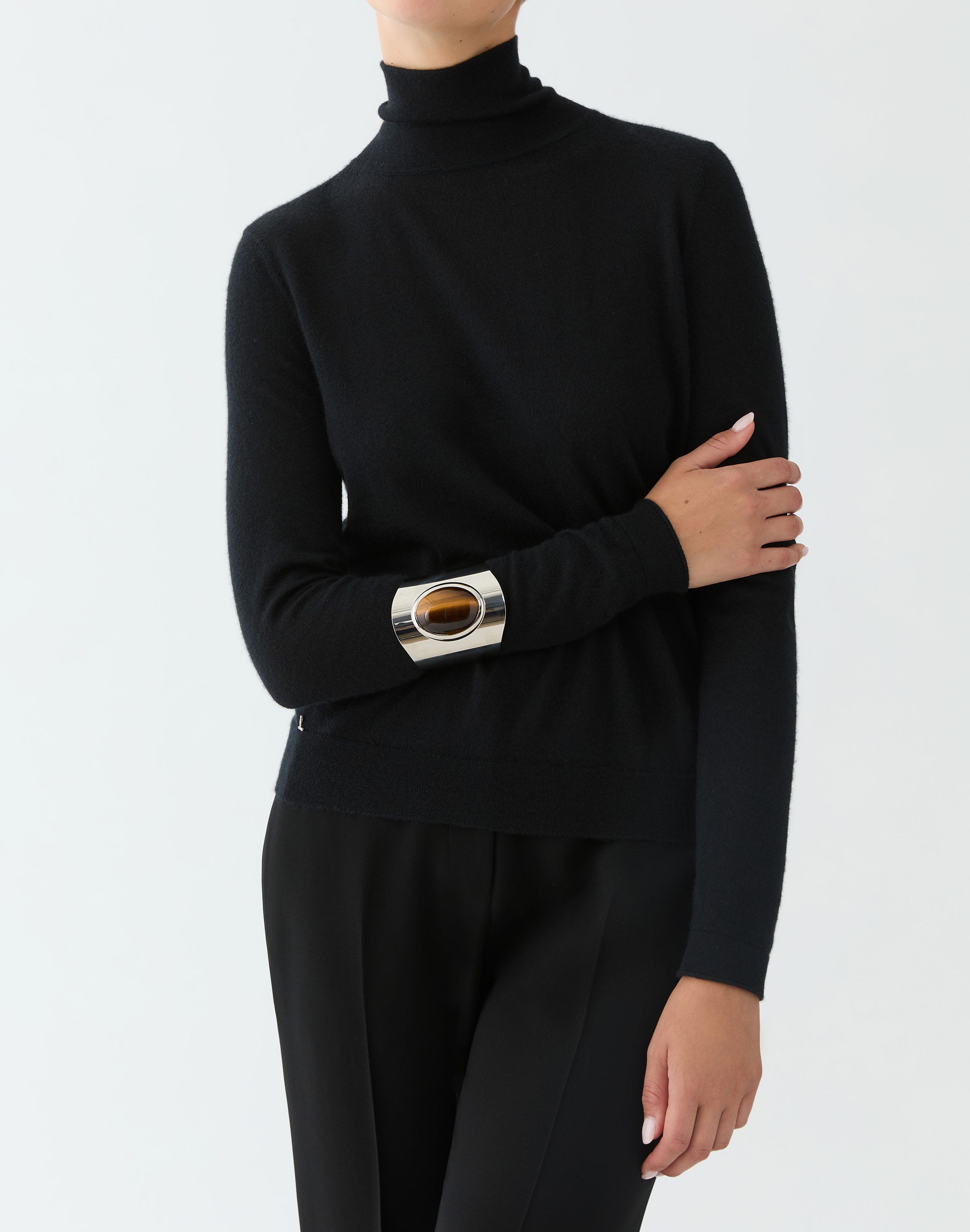 Modernist Semi-Precious Stone Cuff