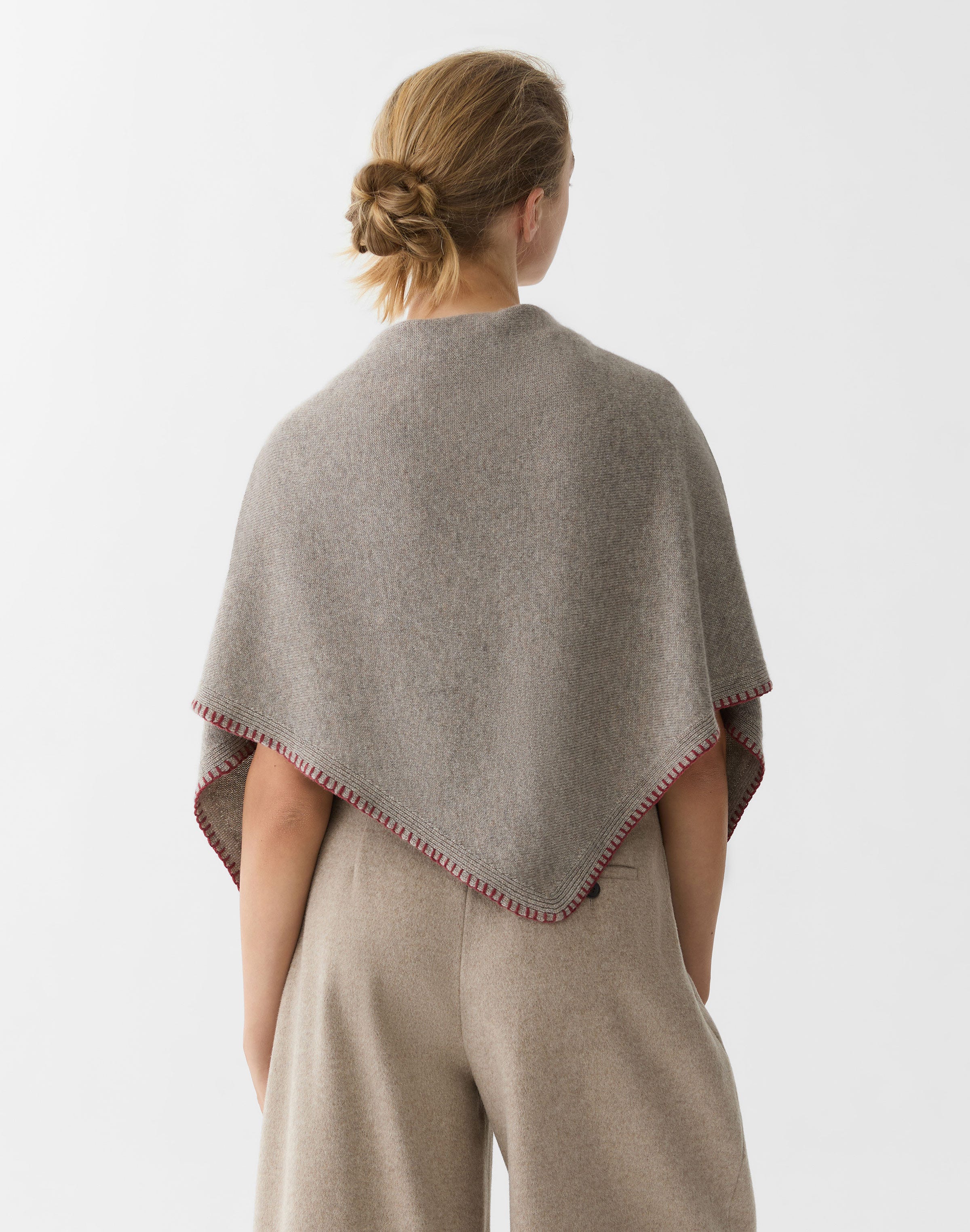 Cashmere Hand Stitch Shawl