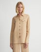 Plus-Size Organic Linen Shirt Jacket