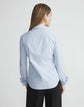 Petite Pinstripe Cotton Slim Shirt