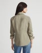 Petite Stripe Cotton Slim Shirt