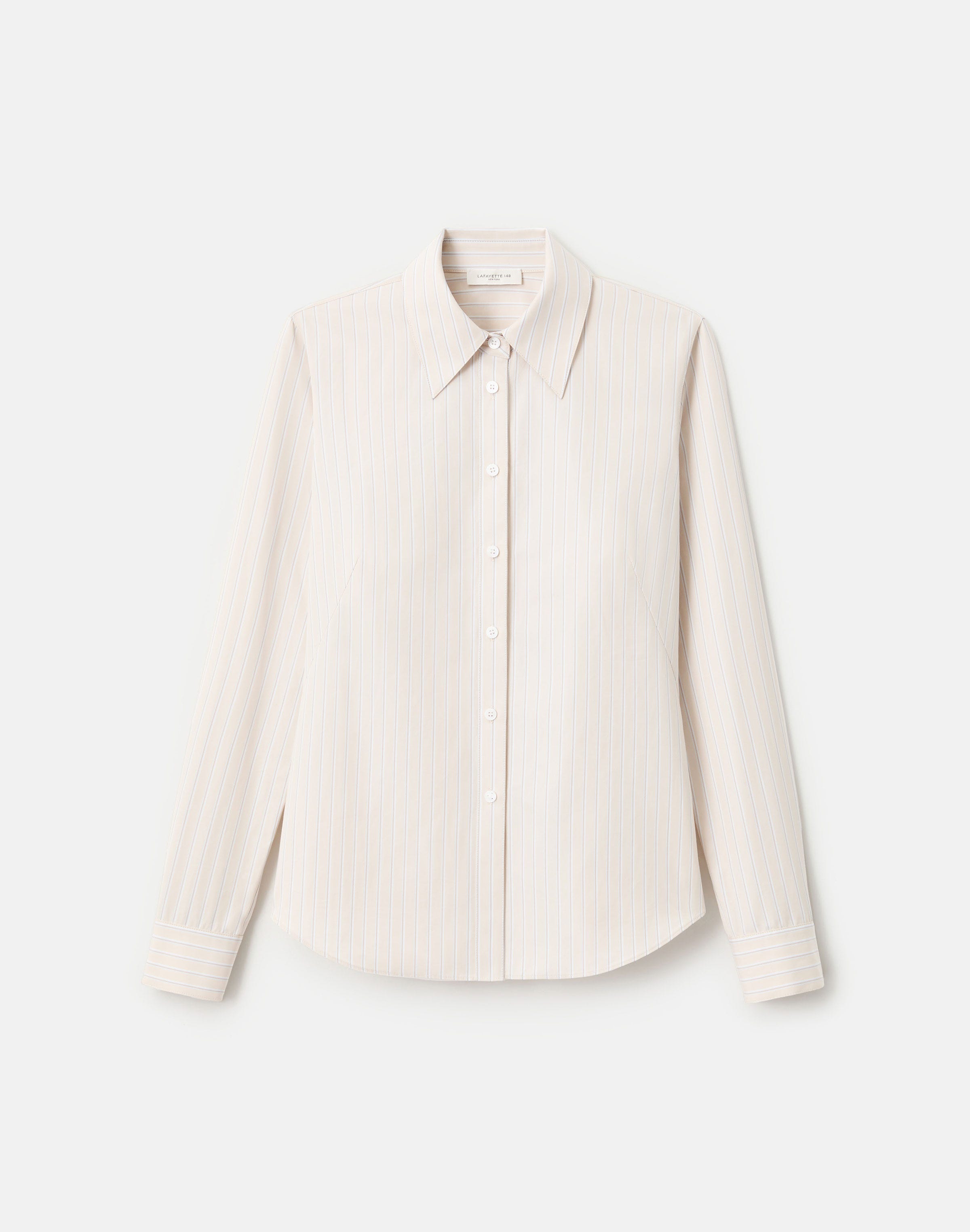 Aurora Stripe Cotton Slim Shirt