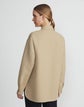 Two Tone Wool-Silk Reversible Shirt Jacket