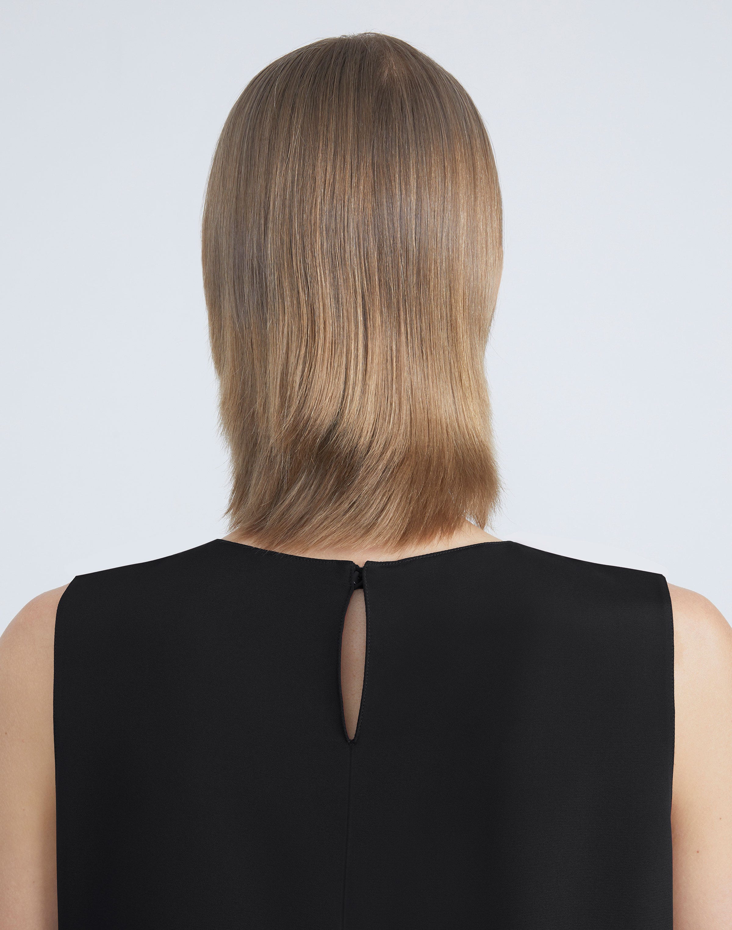 Plus-Size Silk Crepe De Chine Sleeveless Blouse