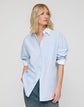 Cotton Oxford Oversized Water Mill Shirt