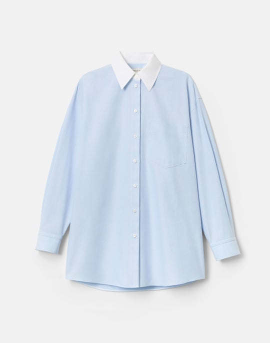 Cotton Oxford Oversized Water Mill Shirt