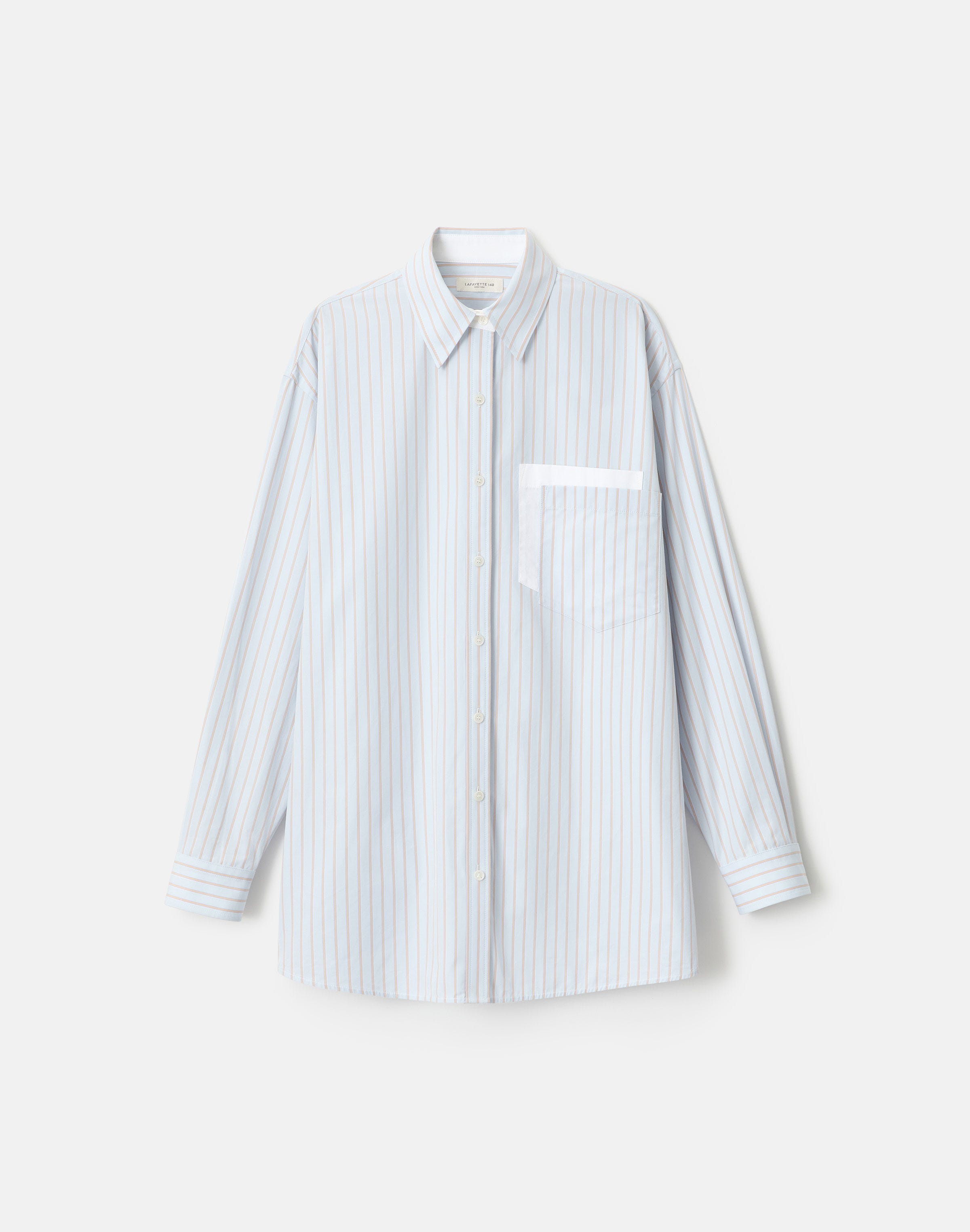 Aurora Stripe Cotton Oversized Shirt