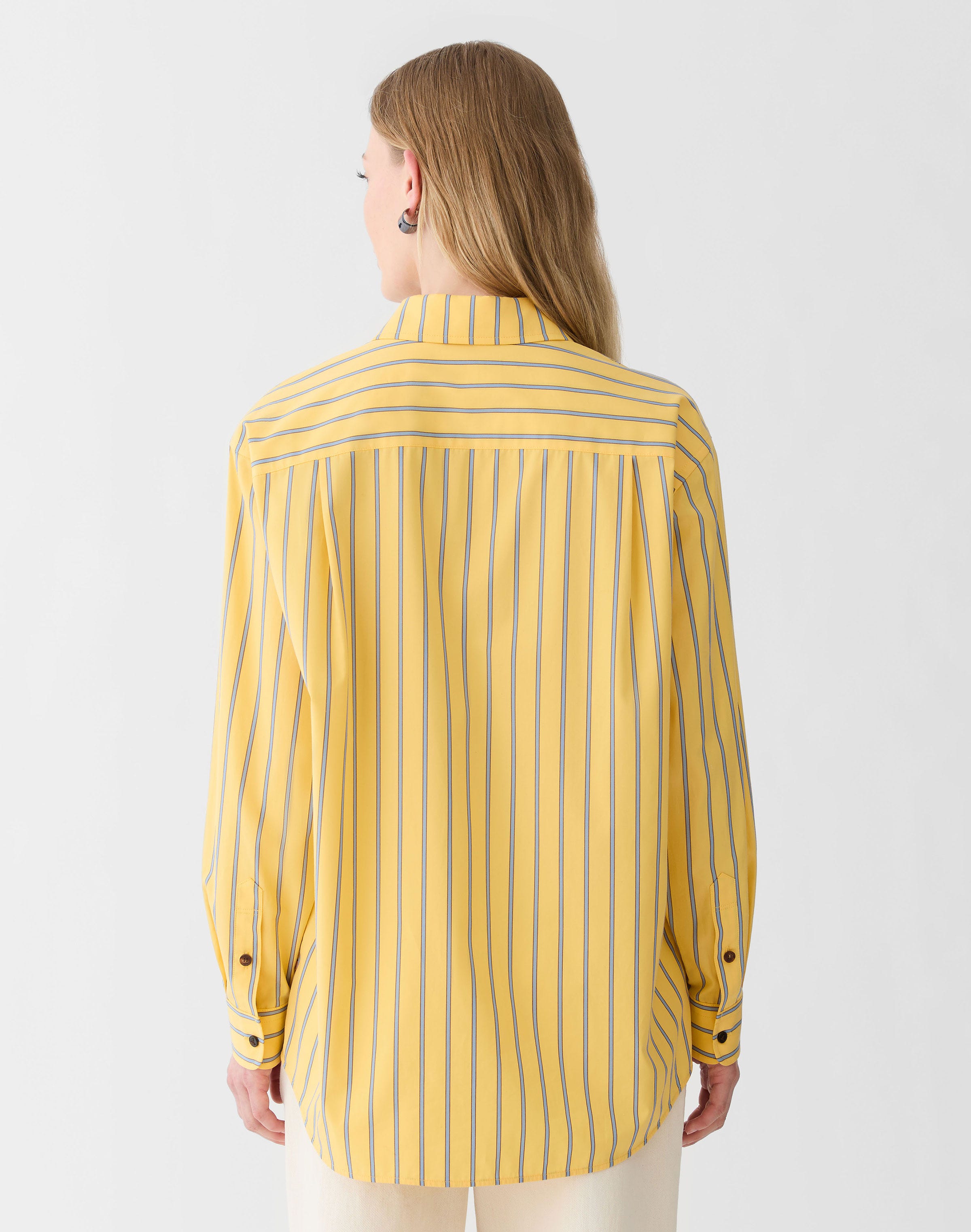 Striped Cotton Oversized Shirt