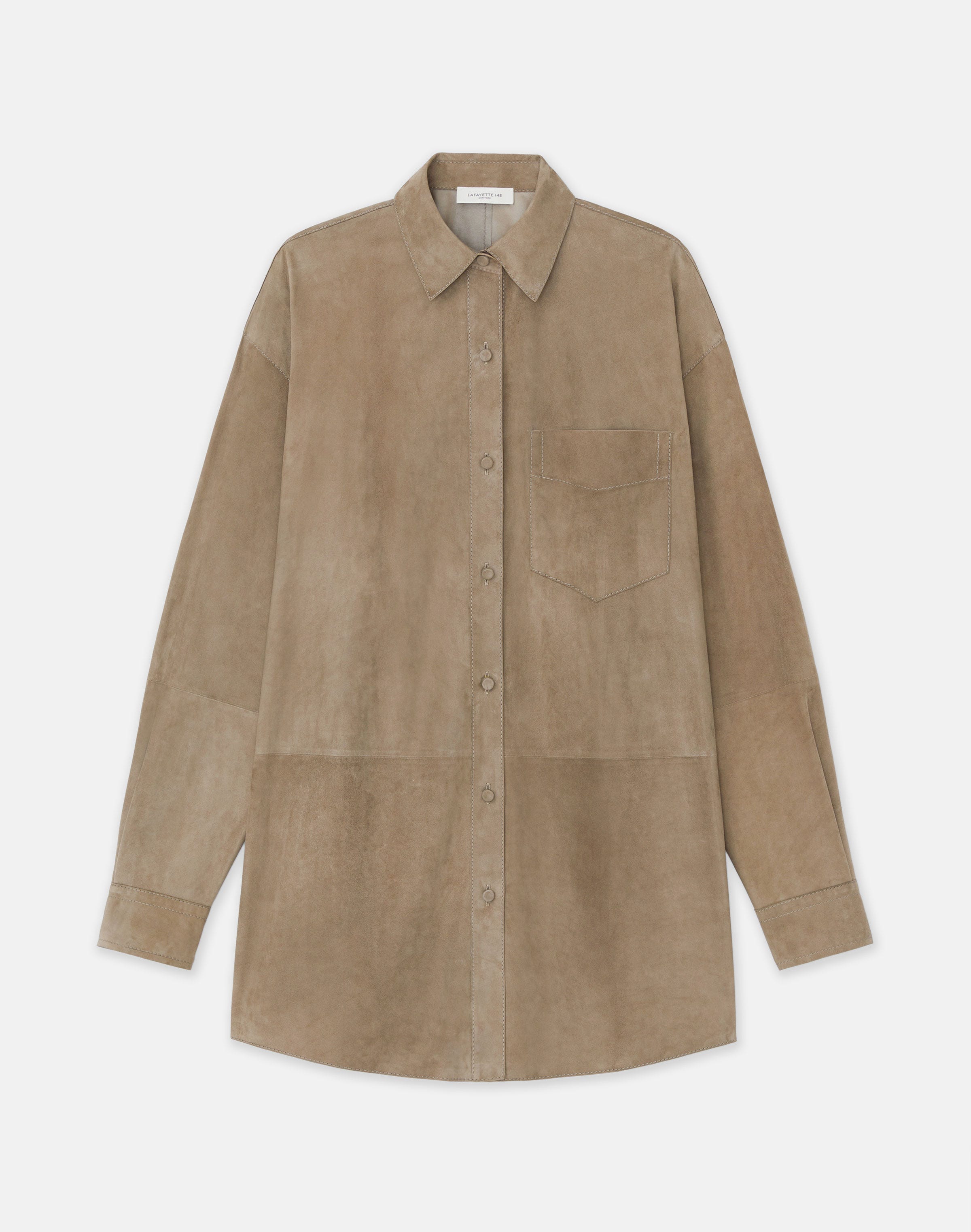 Paperfine Suede Oversized Shirt