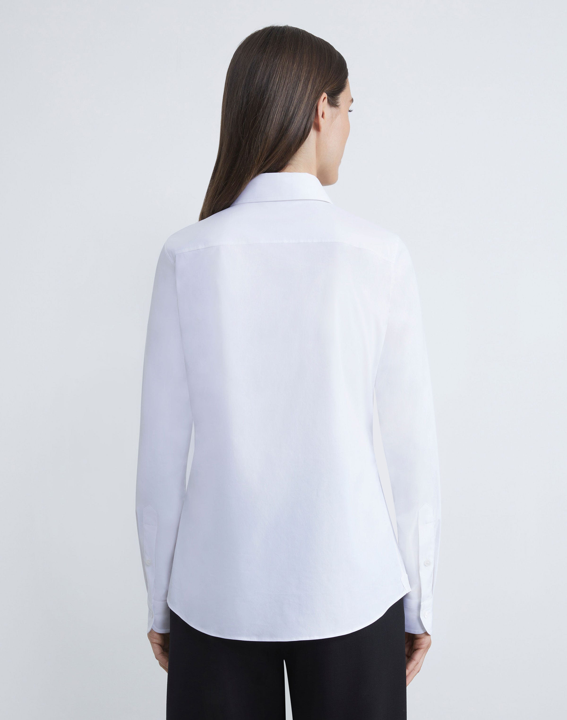 Plus-Size Stretch Cotton Shirt