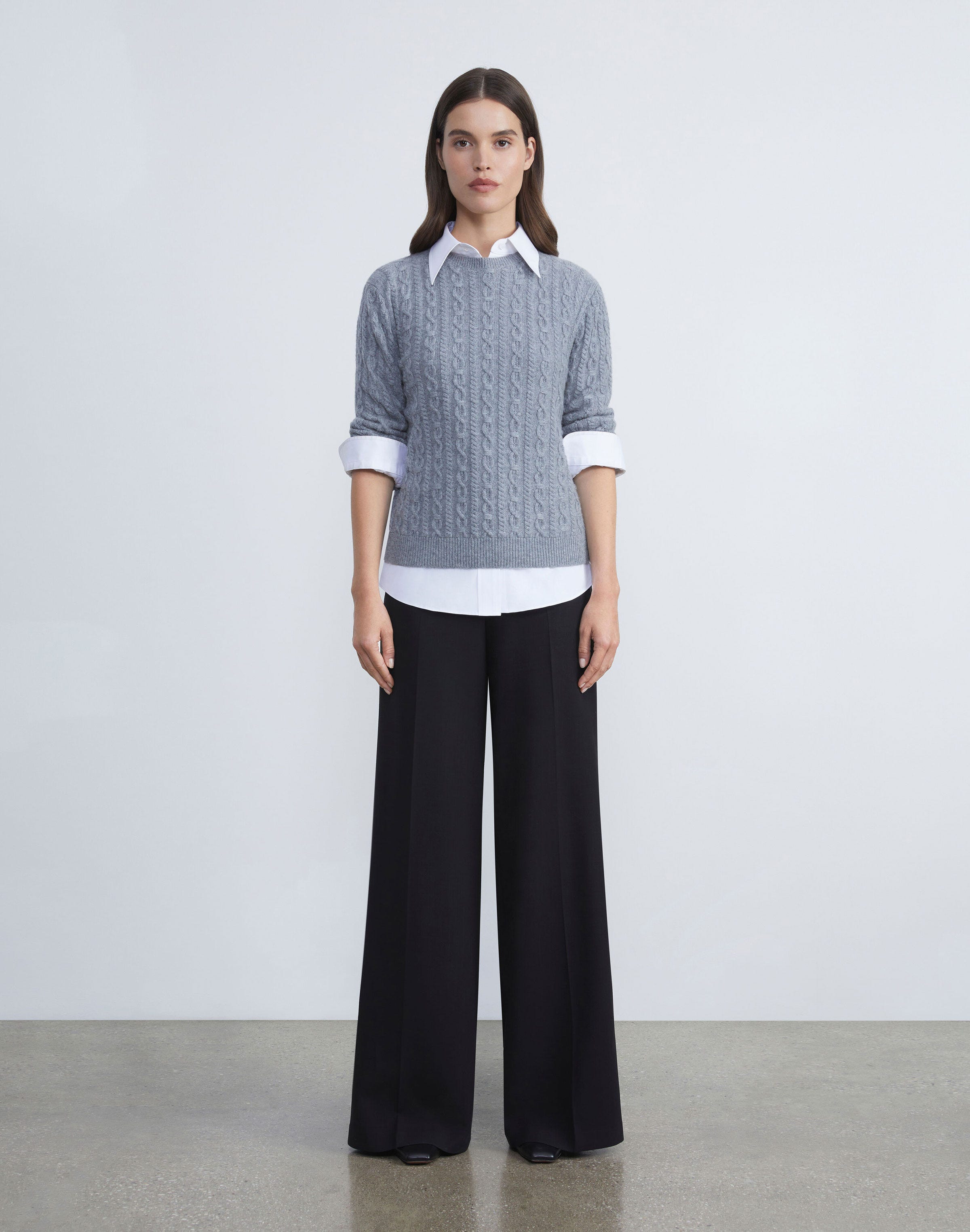 Plus-Size Stretch Cotton Shirt