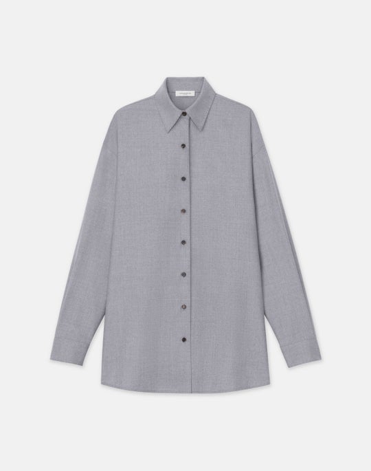 Brushed Responsible Wool Oversized Shirt