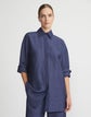 Organic Linen Oversized Portrait Shirt