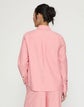 Plus-Size Slubbed Cotton Button Down Shirt