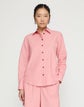 Plus-Size Slubbed Cotton Button Down Shirt