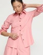 Plus-Size Slubbed Cotton Button Down Shirt