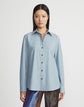 Slubbed Cotton Button Down Shirt