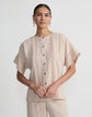 Organic Linen Pintuck Blouse