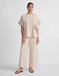 Organic Linen Pintuck Blouse