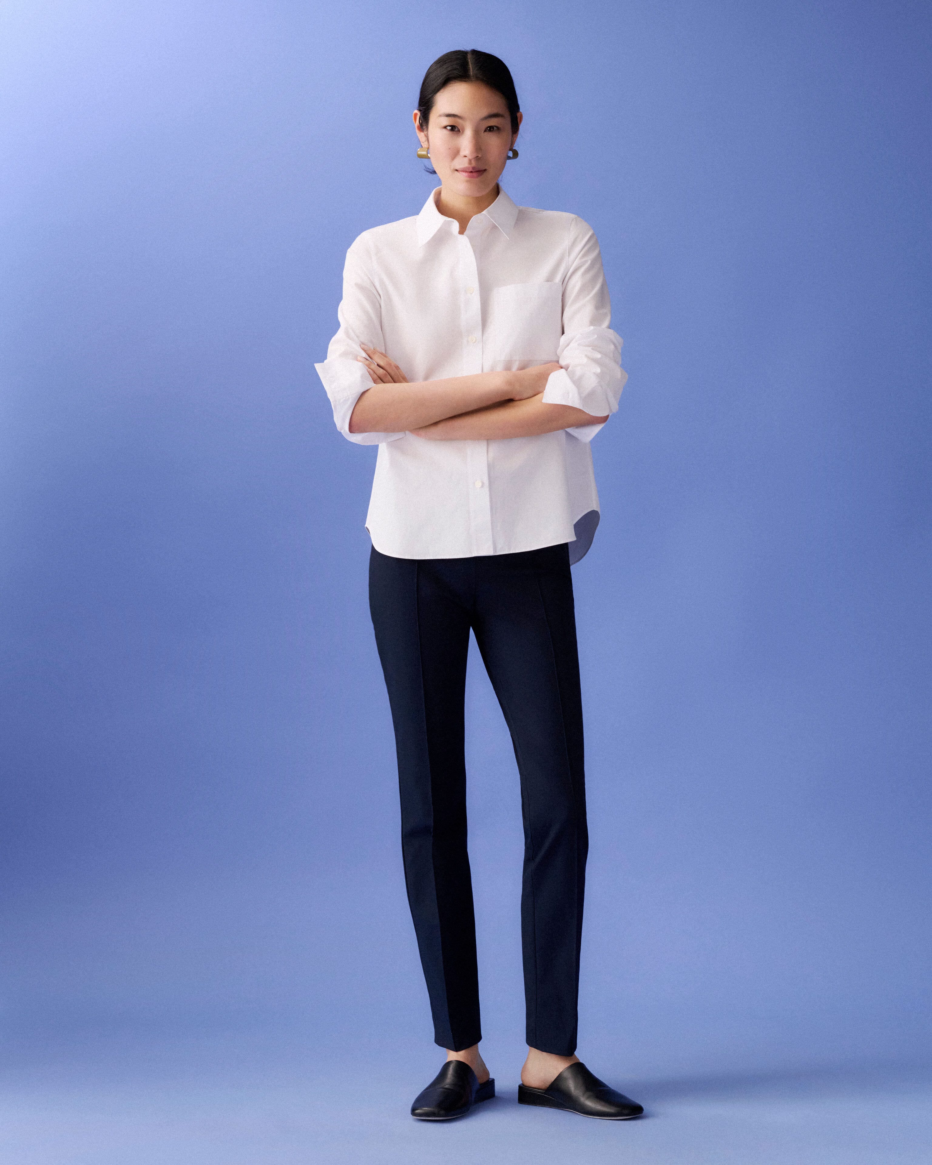 Cotton Poplin Shirt and Stretch Twill Gramercy Pant