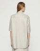 Lambskin Leather Drop Shoulder Oversized Shirt