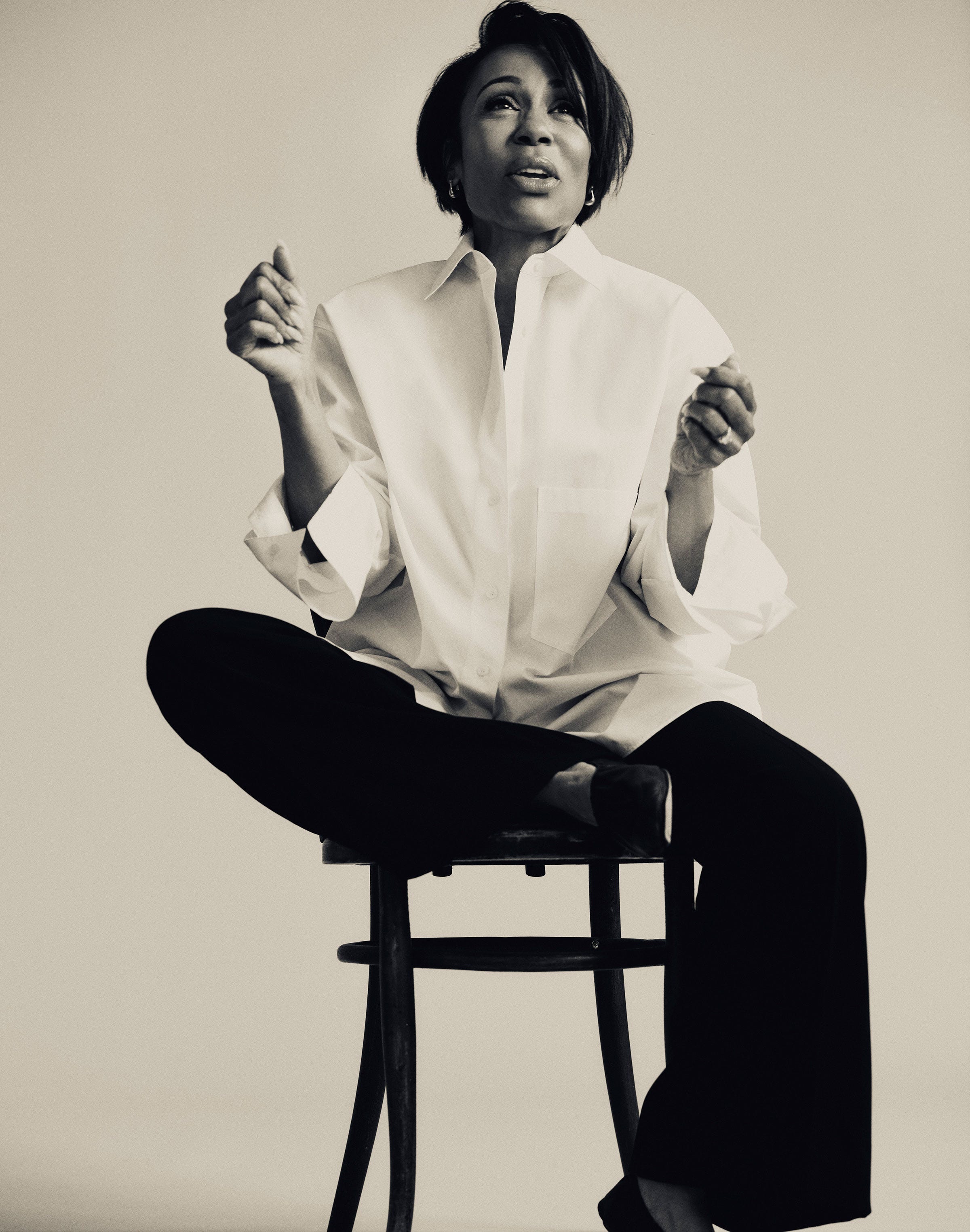 Cotton Poplin Shirt and Finesse Crepe Thames Pant