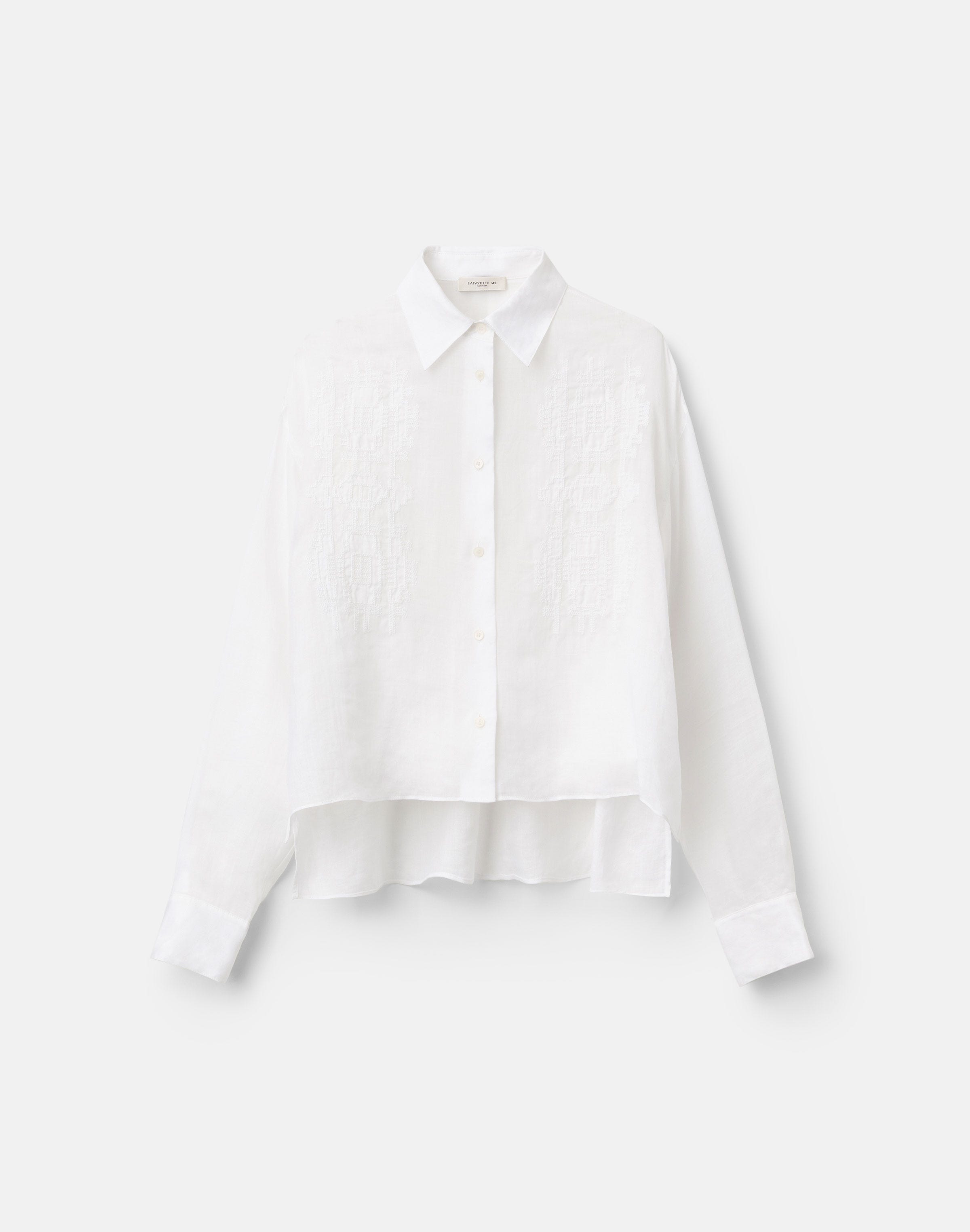 Gemma Cloth Voile Embroidered Blouse