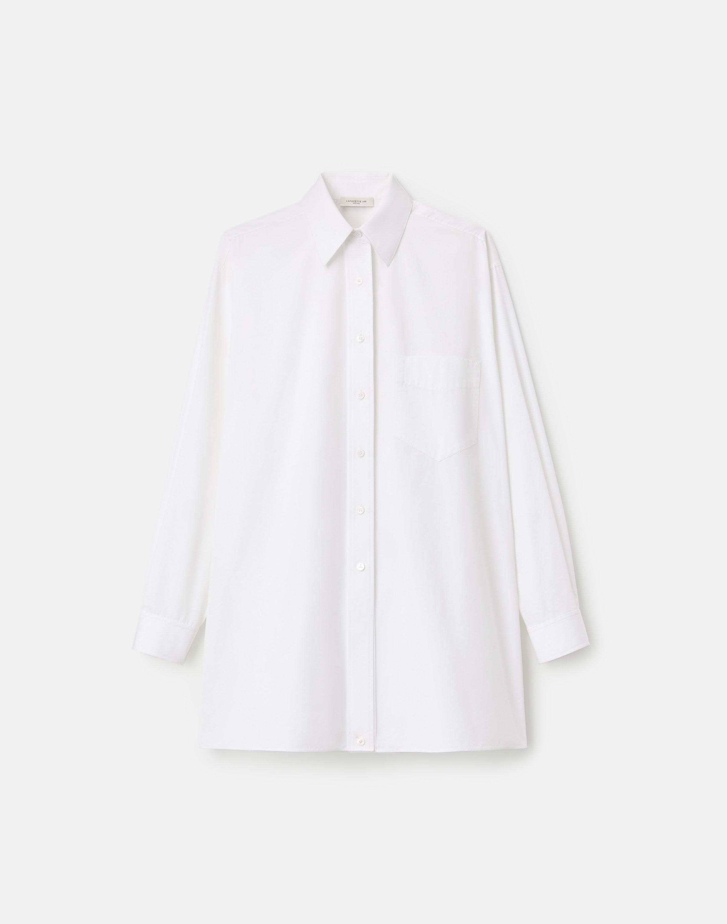Organic Cotton Poplin Convertible Wrap Blouse