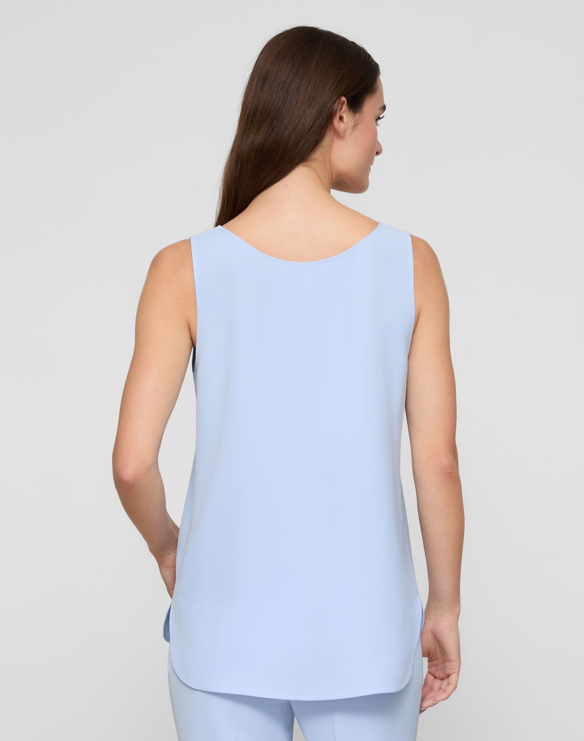 Responsible Finesse Crepe Sleeveless Blouse