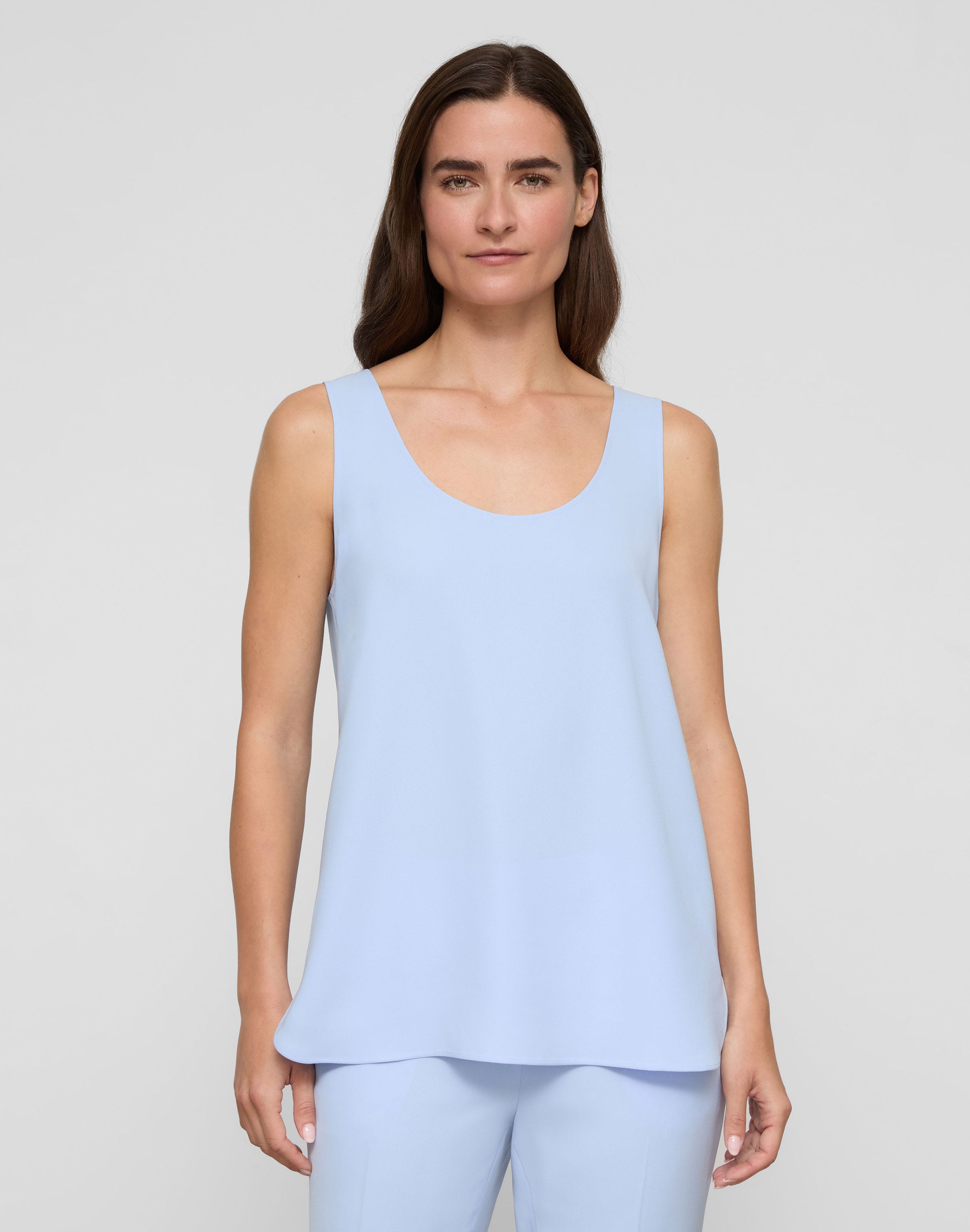 Responsible Finesse Crepe Sleeveless Blouse