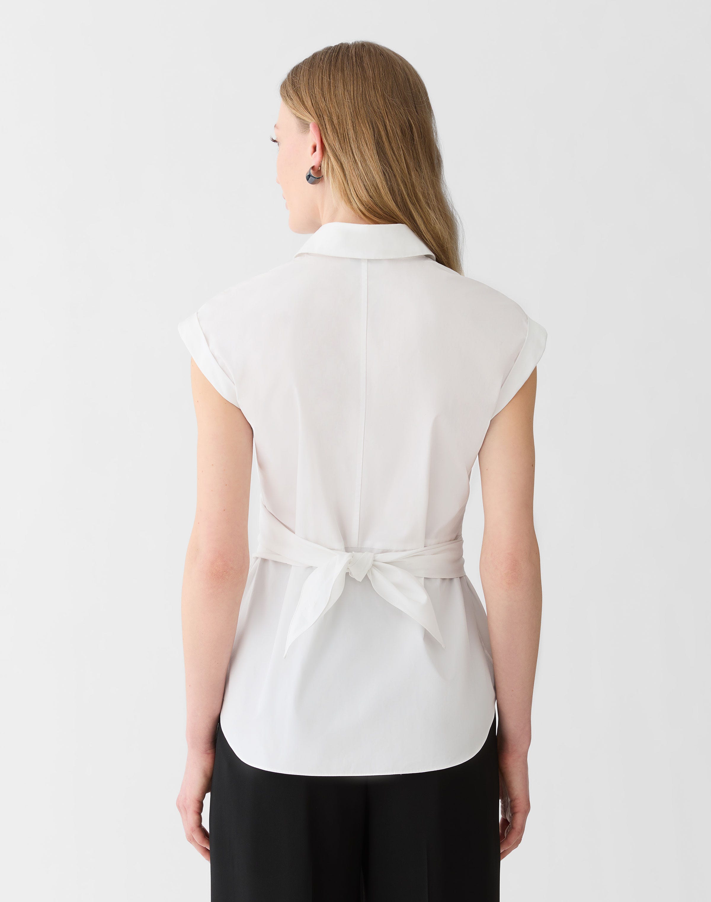 Organic Cotton Poplin Wrap Shirt