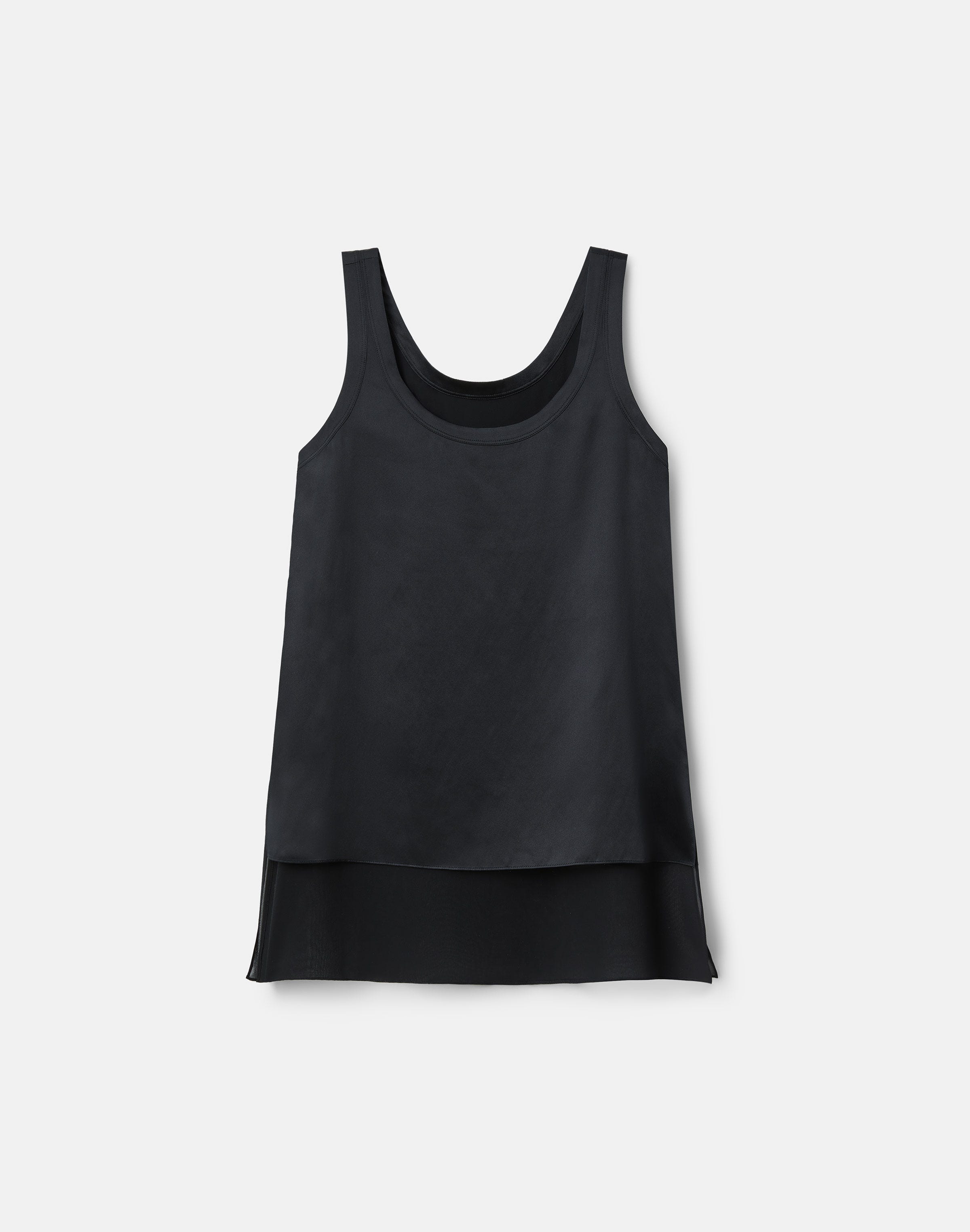 Silk Charmeuse & Chiffon Reversible Tank