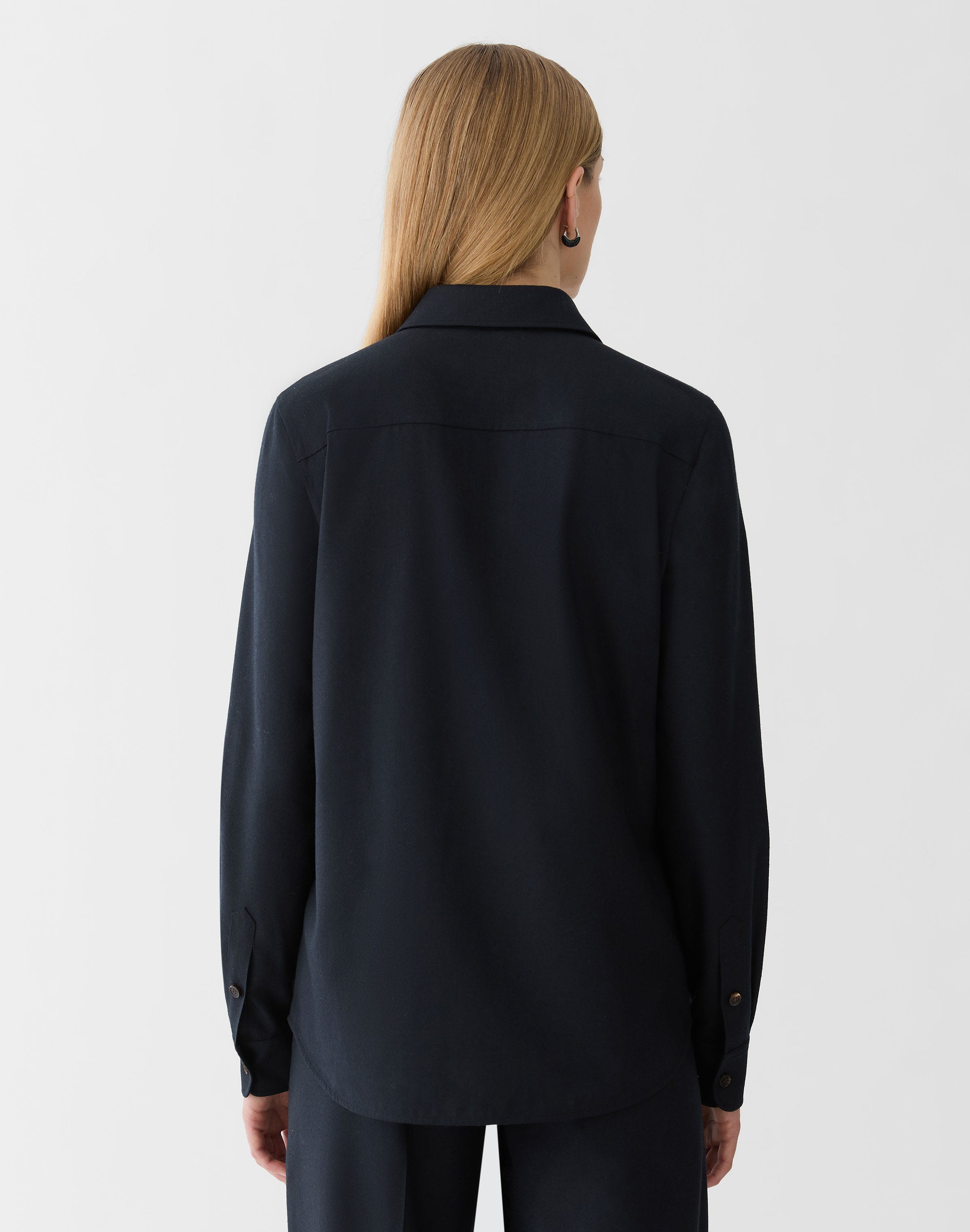 Responsible Brushed Wool Flap Pocket Shirt