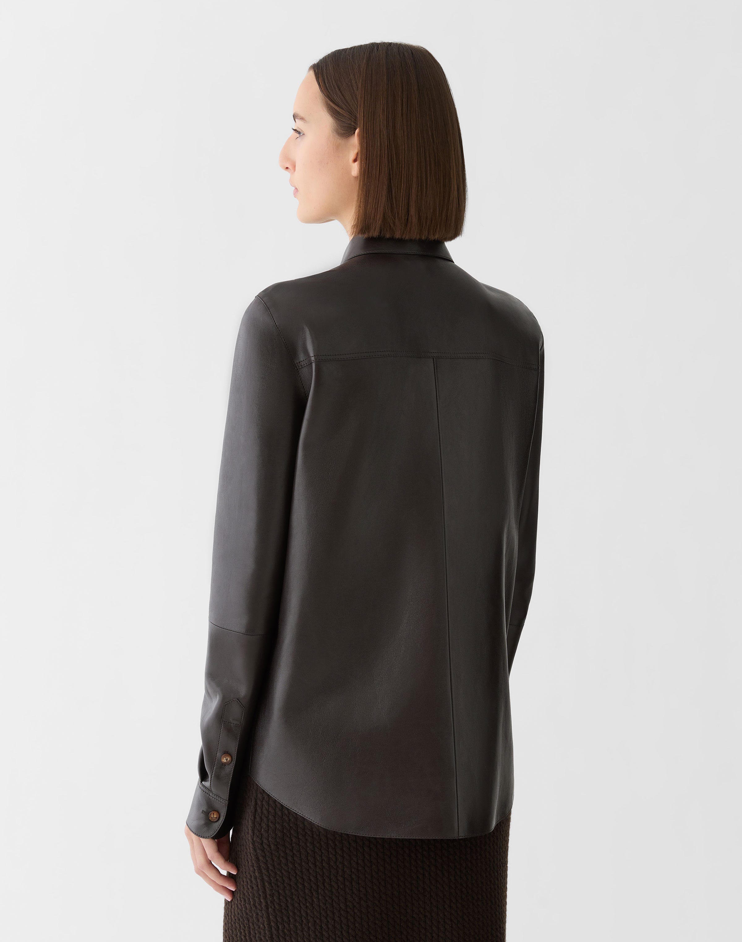 Nappa Leather Flap Pocket Shirt