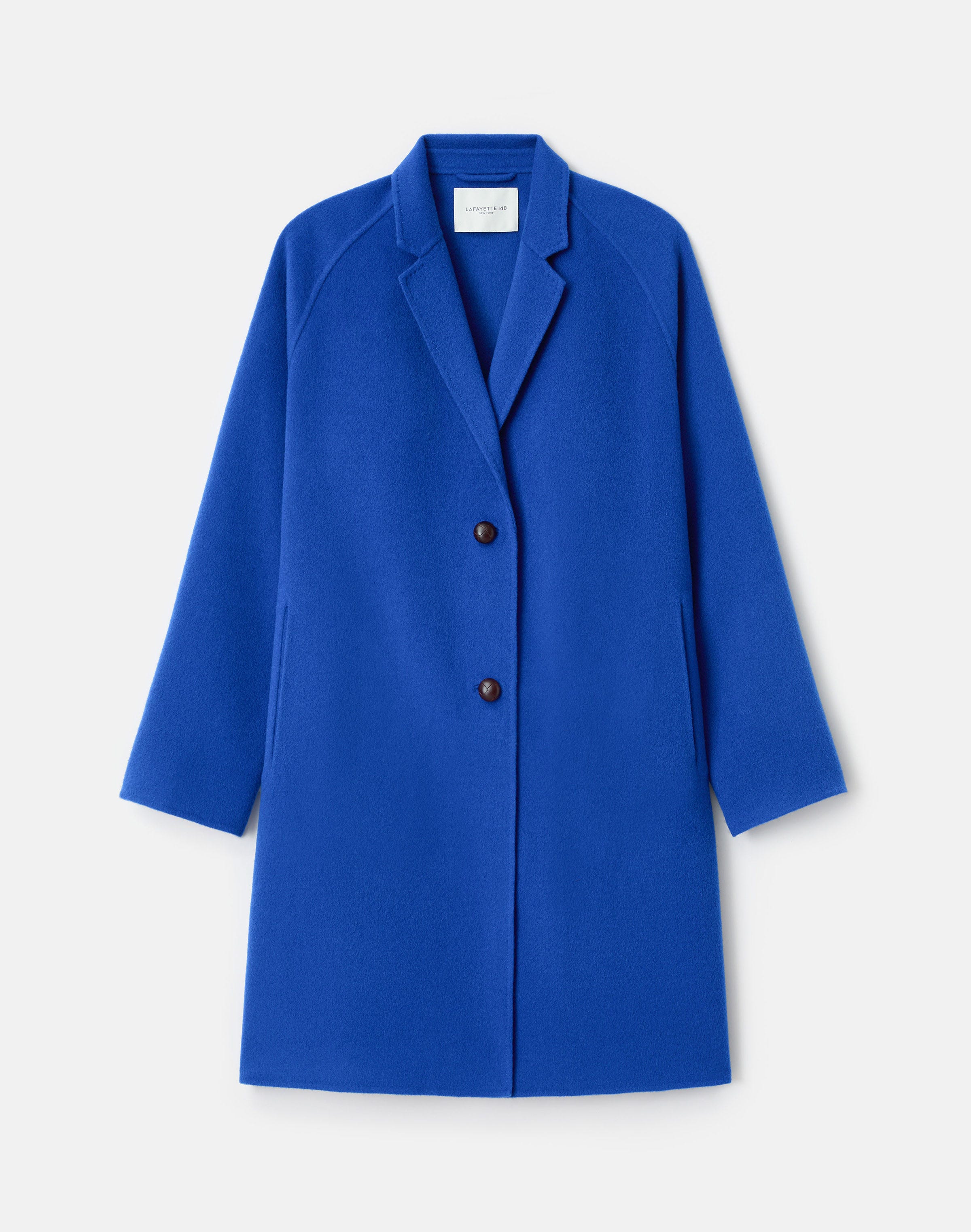 Wool-Cashmere Double Face Two Button Car Coat