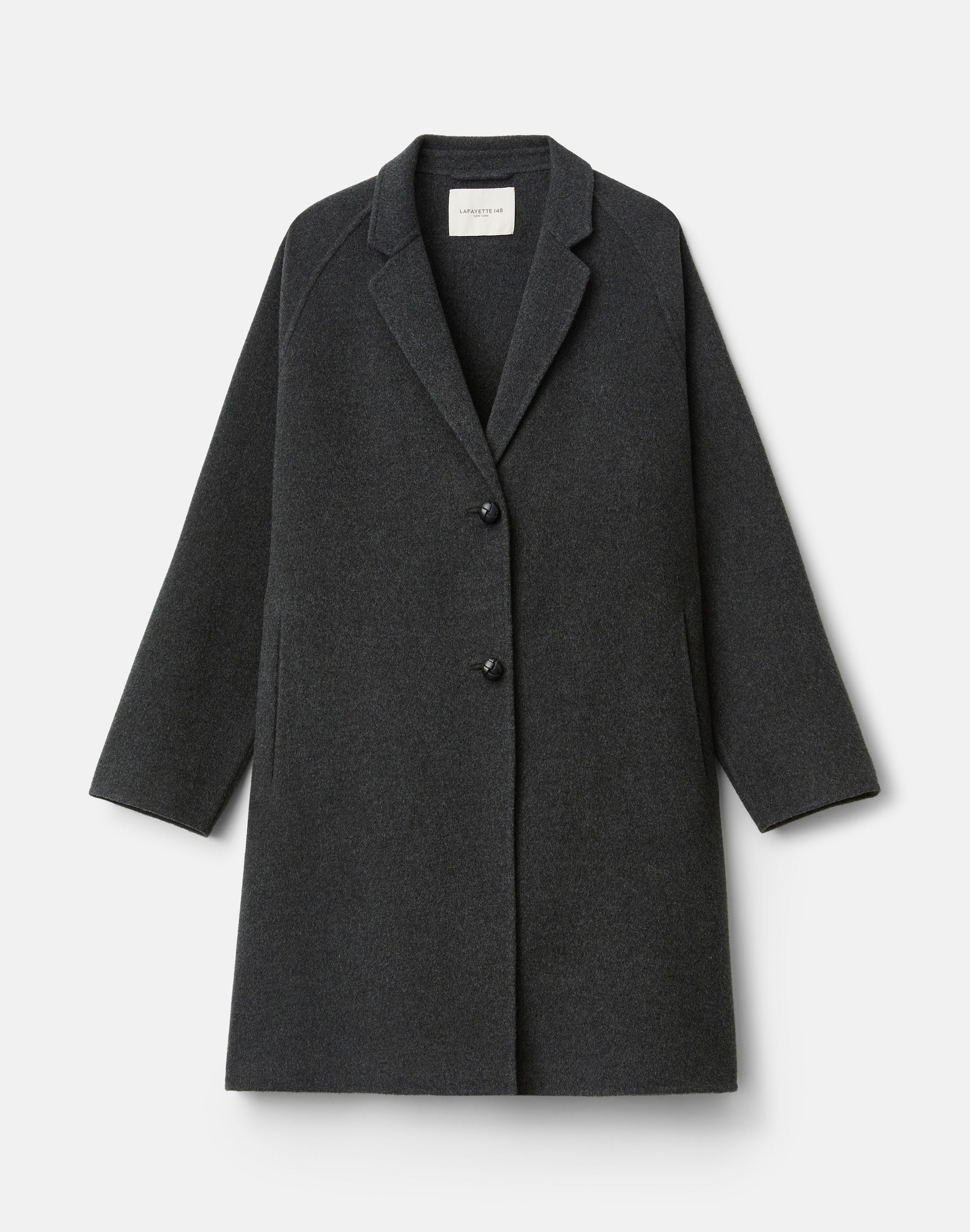 Plus-Size Cashmere Double Face Car Coat
