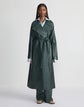 Nappa Lambskin Leather Trench Coat