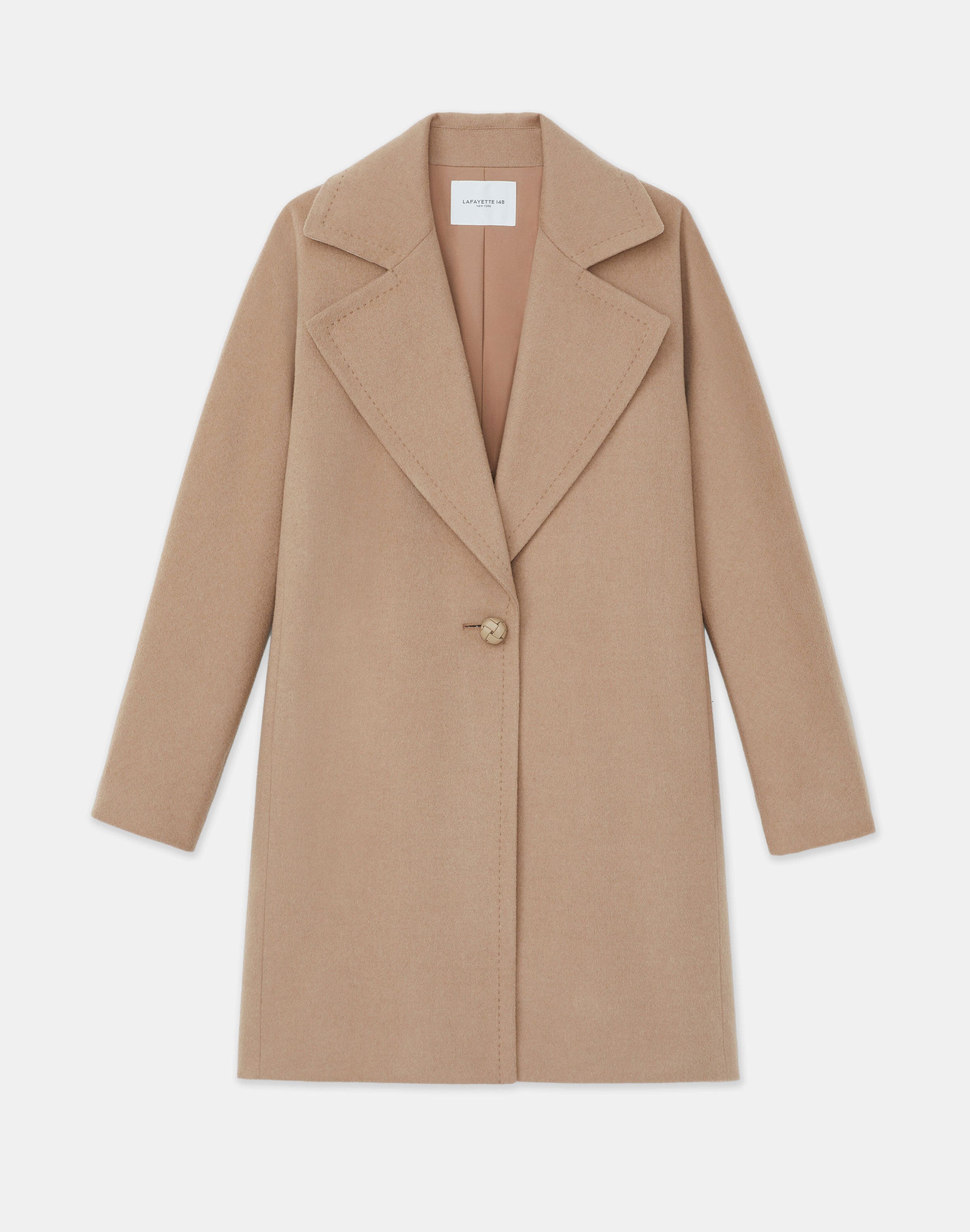 Plus-Size Camel Hair Coat